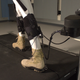 Robotic ankles attached to a robotic exosuit. IMAGE: Harvard Biodesign Lab